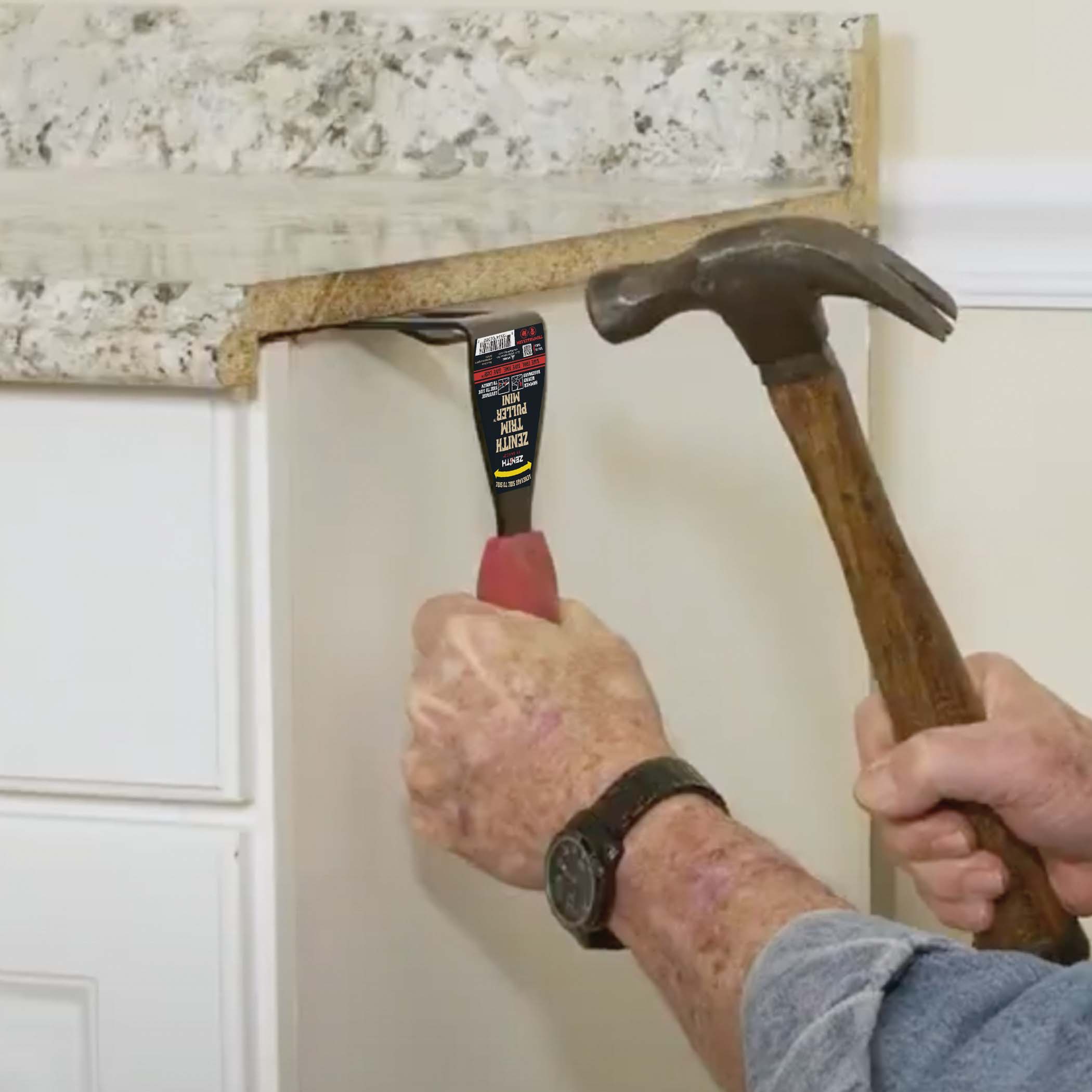 Trim Puller review- How to pull off baseboards and trim 